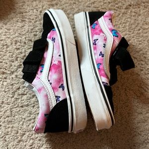 Vans size 2 butterfly sneakers
